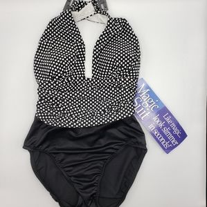 Magic Suit Polka Dot Halter Swimsuit
